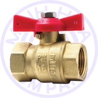 Brass ball valve with butterfly handle Miha